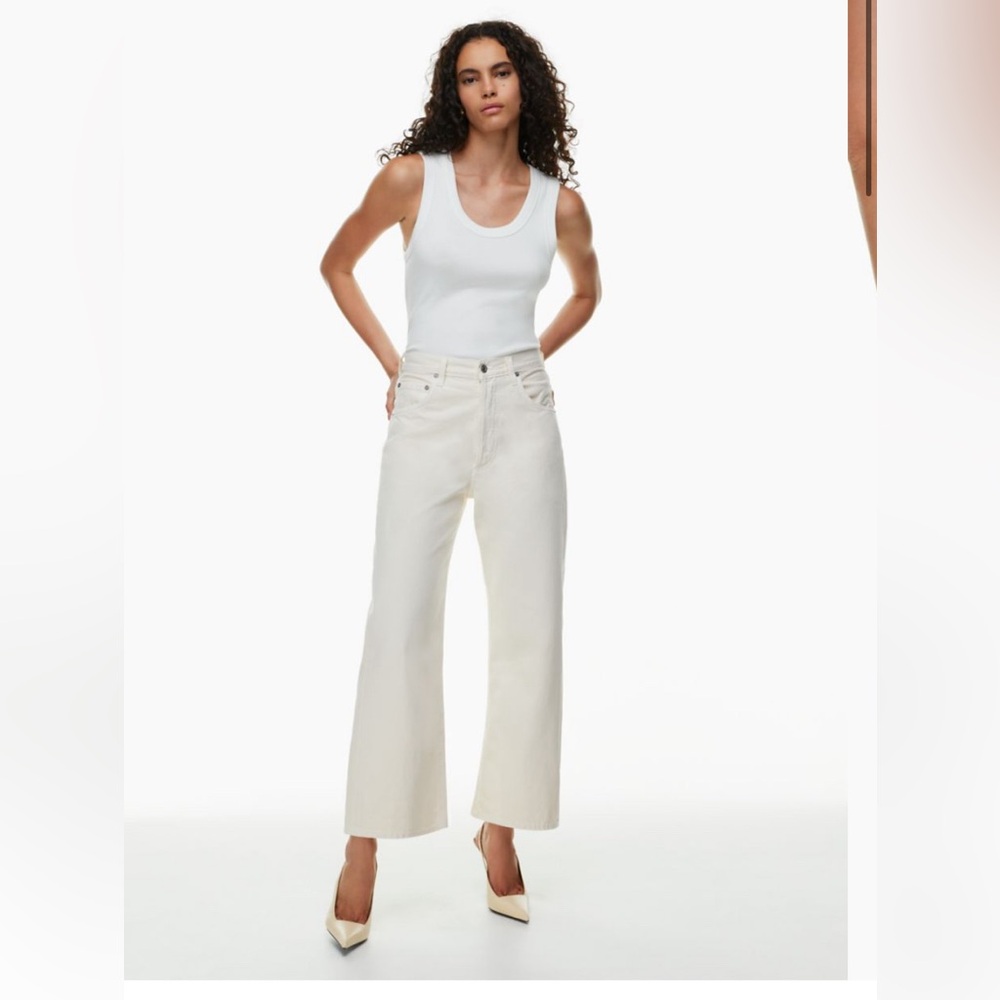 Citizen of Humanity Marzipan Gaucho Wide-Leg Jean, Size 29